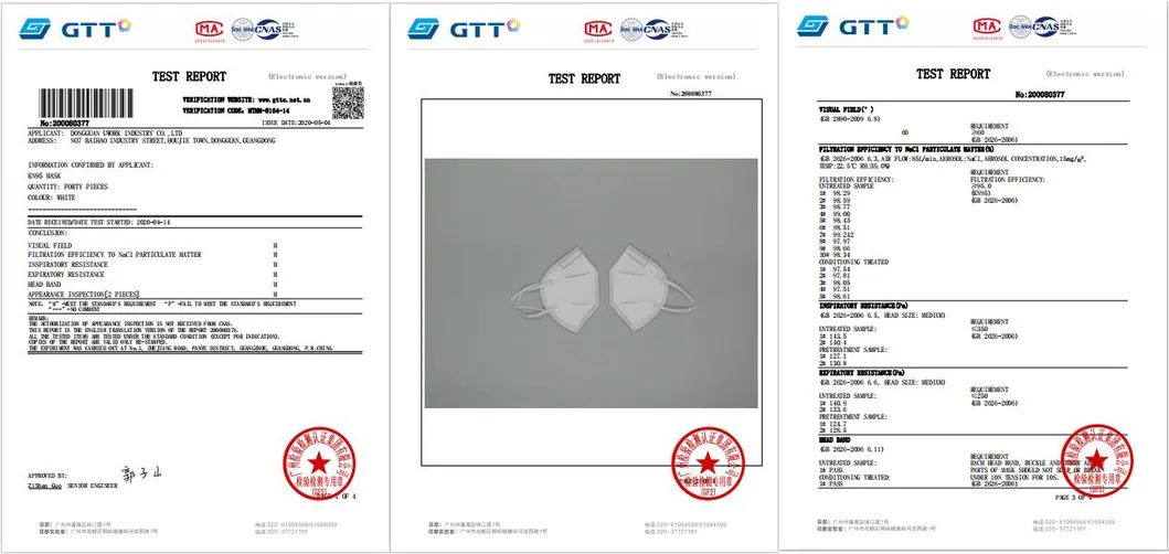 GB2626-2006/En149: 2001 Standard KN95 Respirator Wholesale Pri Factory Non-Woven Earloop / Anti Dust/Virus Disposable 4/5 Ply Fashion Fa Mask