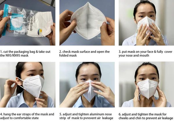 Haiyong Fashion Face Mask Fish Respirator Female FFP2 KN95 Mask White Black