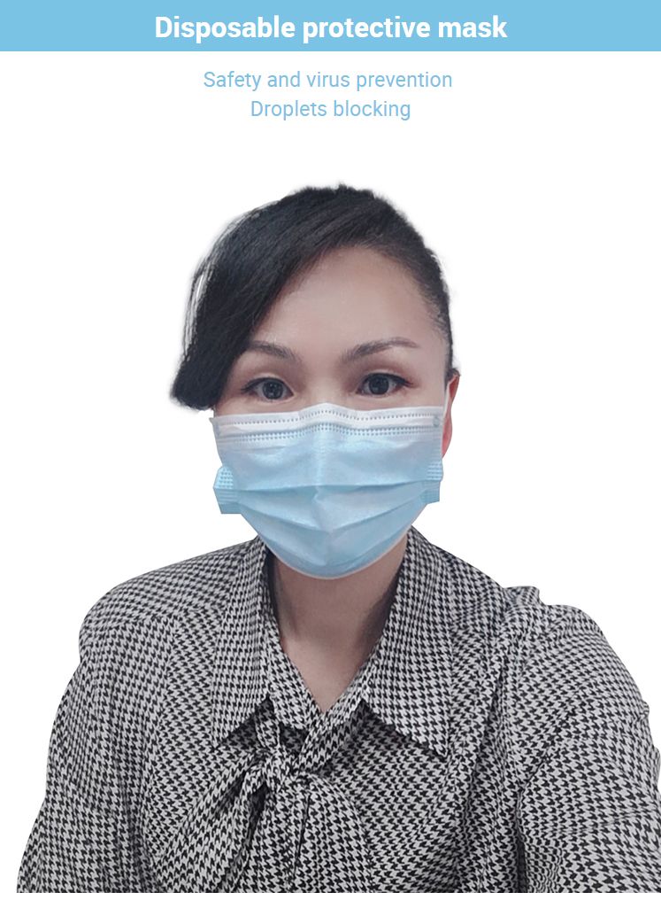 Have Many in Stock Fast Delivery High Quality Non Woven 3ply Civil Disposable Wholesale Market Factory Direct Sales China Distributor Protective Face Mask
