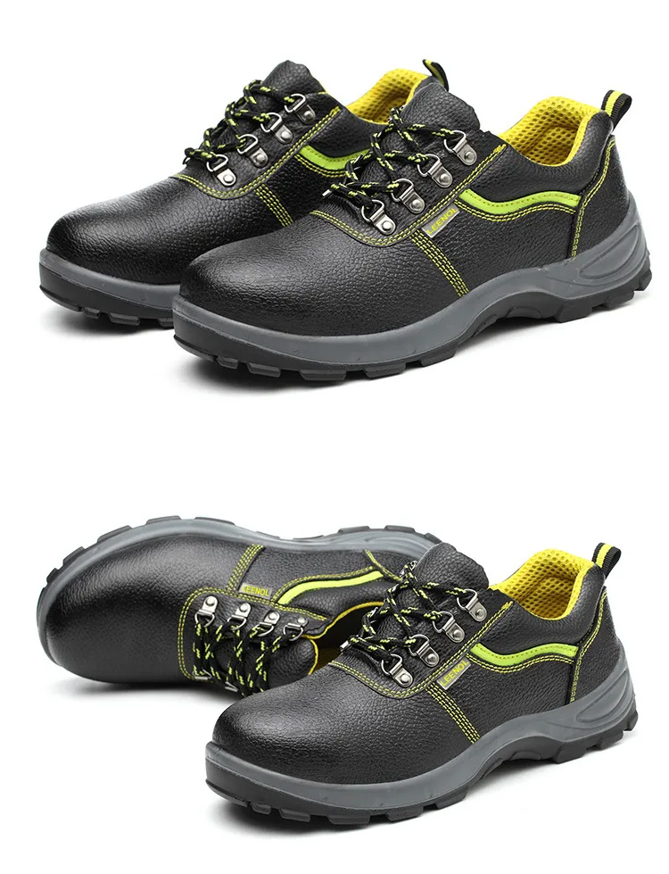 High Cut ESD Antistatic PU Sole Leather Safety Shoes