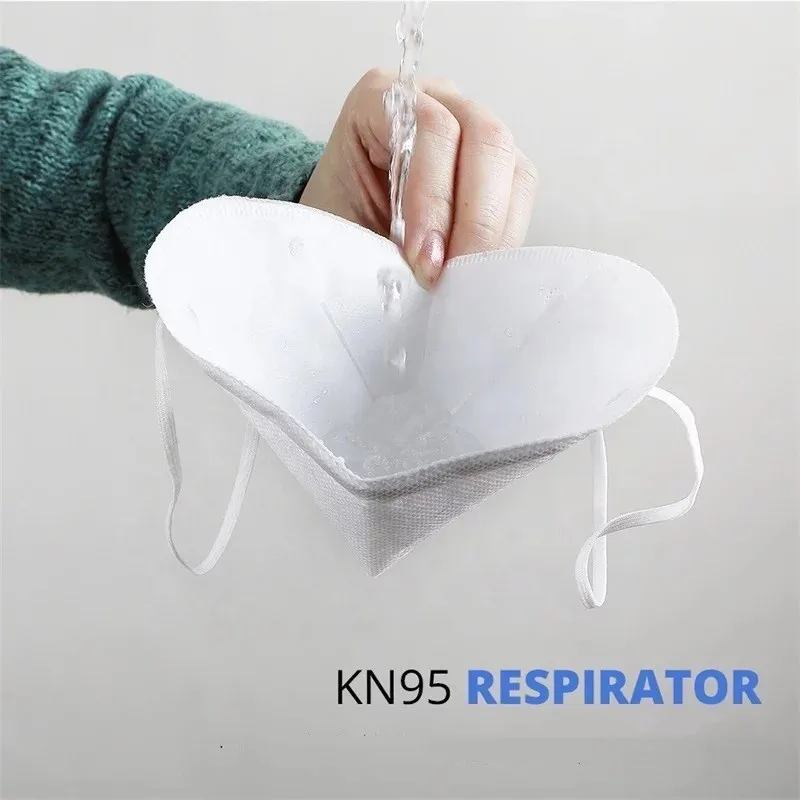 High Efficiency Melt Brown Disposable Personal Protective White Face Mask KN95