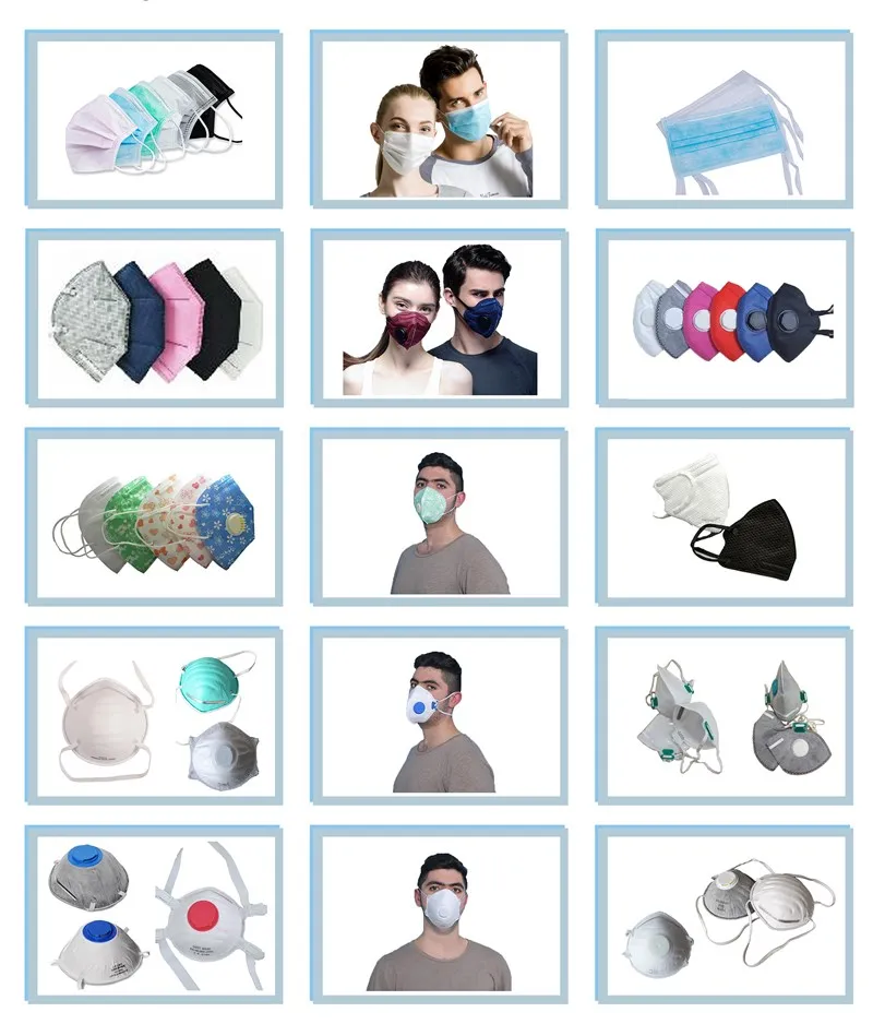 High Efficiency Melt Brown Disposable Personal Protective White Face Mask KN95