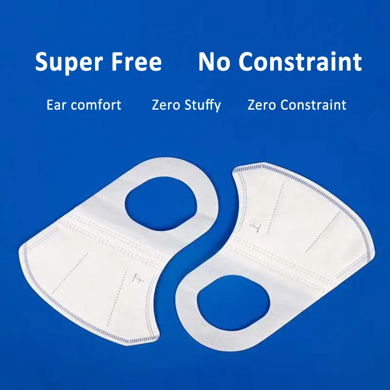 High Quality Disposable Safety Mask Ce FDA Kn99 N95 FFP2 KN95 White 4ply Integrated Elastic Earband Protective Particulate Respirator of Face Masks