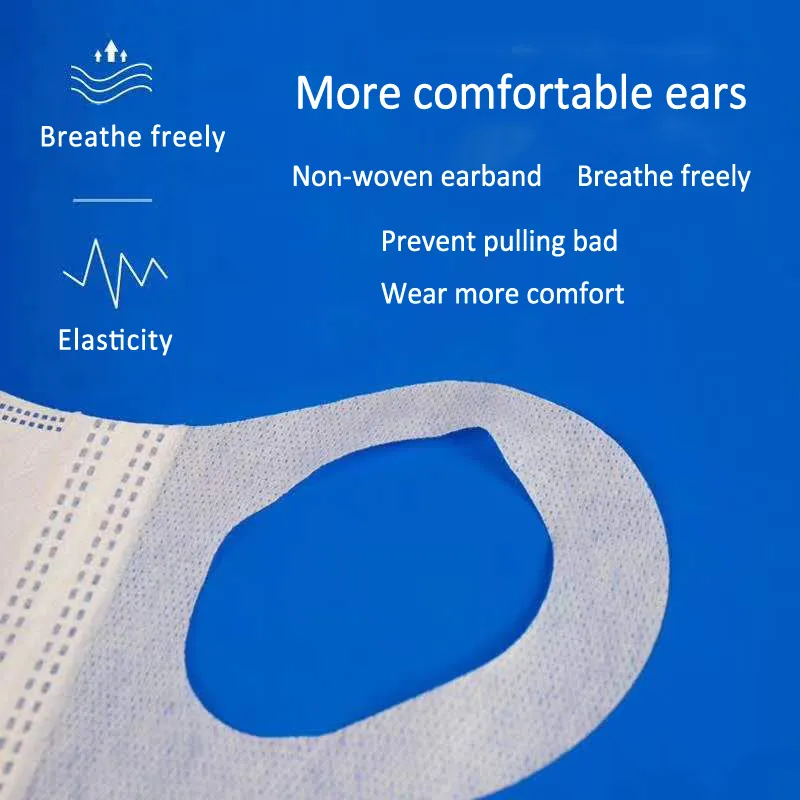 High Quality Disposable Safety Mask Ce FDA Kn99 N95 FFP2 KN95 White 4ply Integrated Elastic Earband Protective Particulate Respirator of Face Masks