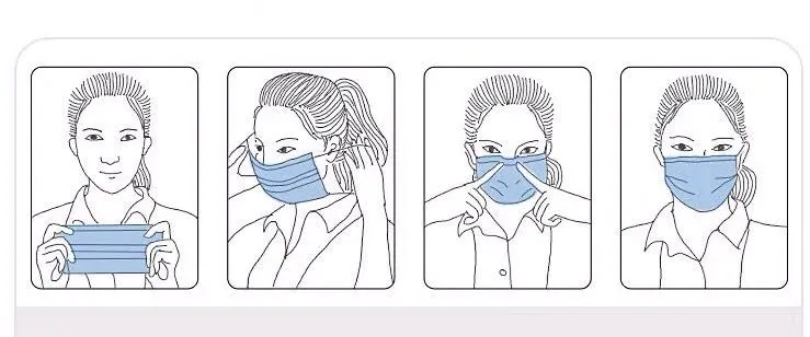 Hot Sale 3 Ply Non-Woven Disposable Protection Face Mask