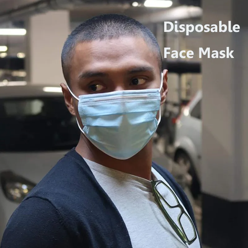 Hot Sale Adult Respirator Custom 3 Ply Non Woven Protective Disposable Face Mask