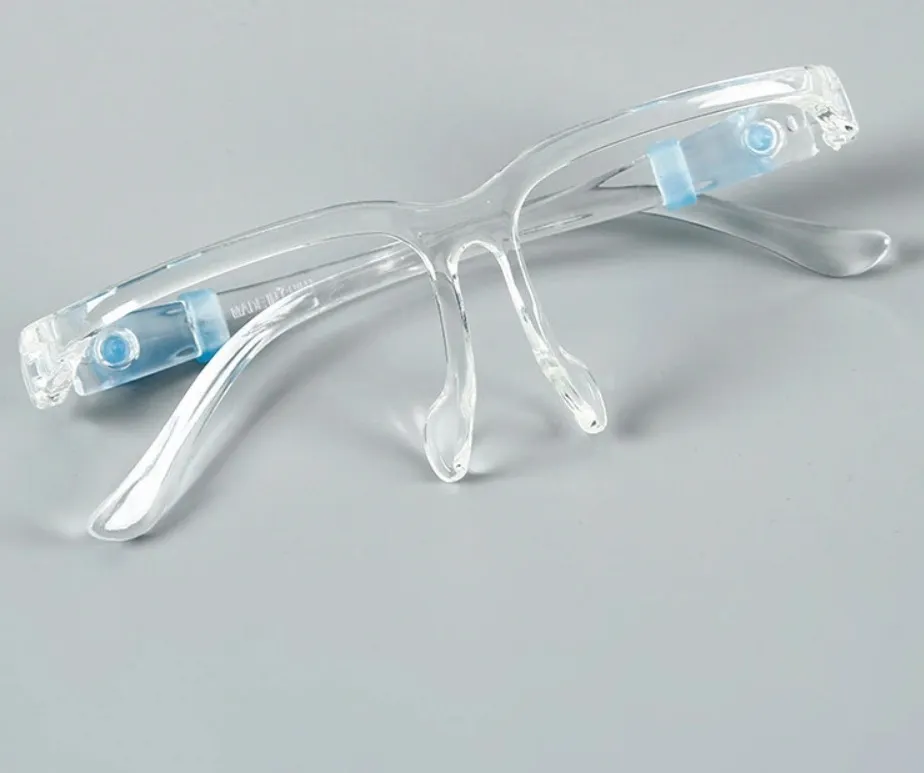 Hot Sale Clear Transparent Anti Fume Splash Fog Reusable Safety Kitchen Plastic Protective Face Shield with Glasses Frame