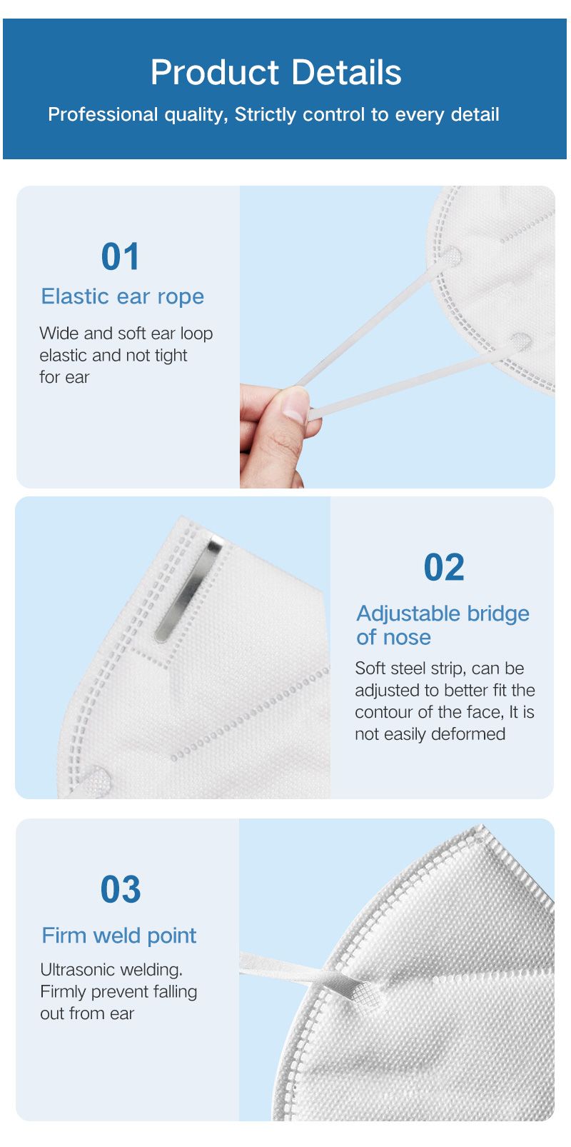 Hot Sale Ffp2 Kn95 Protective Mask Disposable Face Mask 