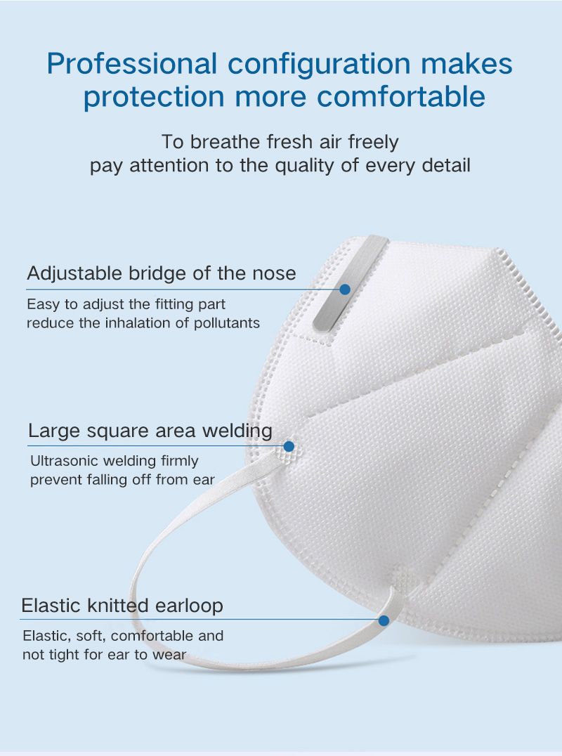 Hot Sale Ffp2 Kn95 Protective Mask Disposable Face Mask 