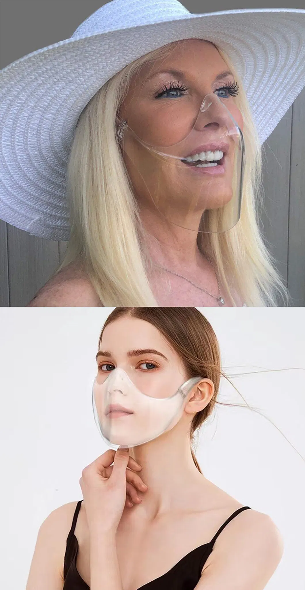 Hot Sale Mask 100% Clear Transparent Face Shield Fashion Full Anti Fog Acrylic Face Shield
