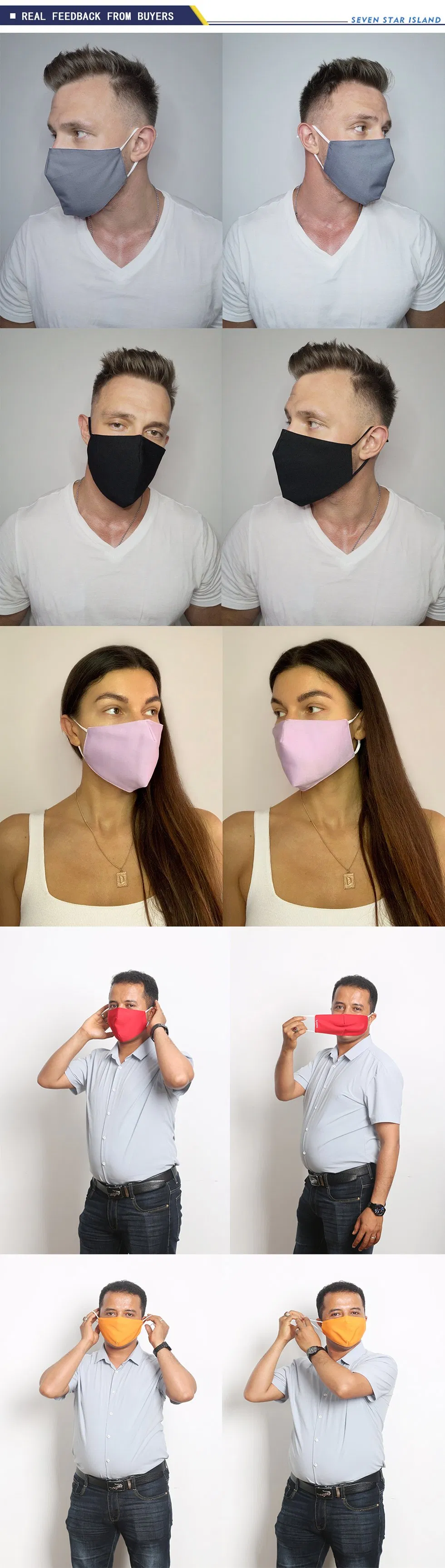 Hot Sale Wholesale Dustproof Black Ski Mask Adjustable Ear Band Washable Reusable Mask Party Face Mask