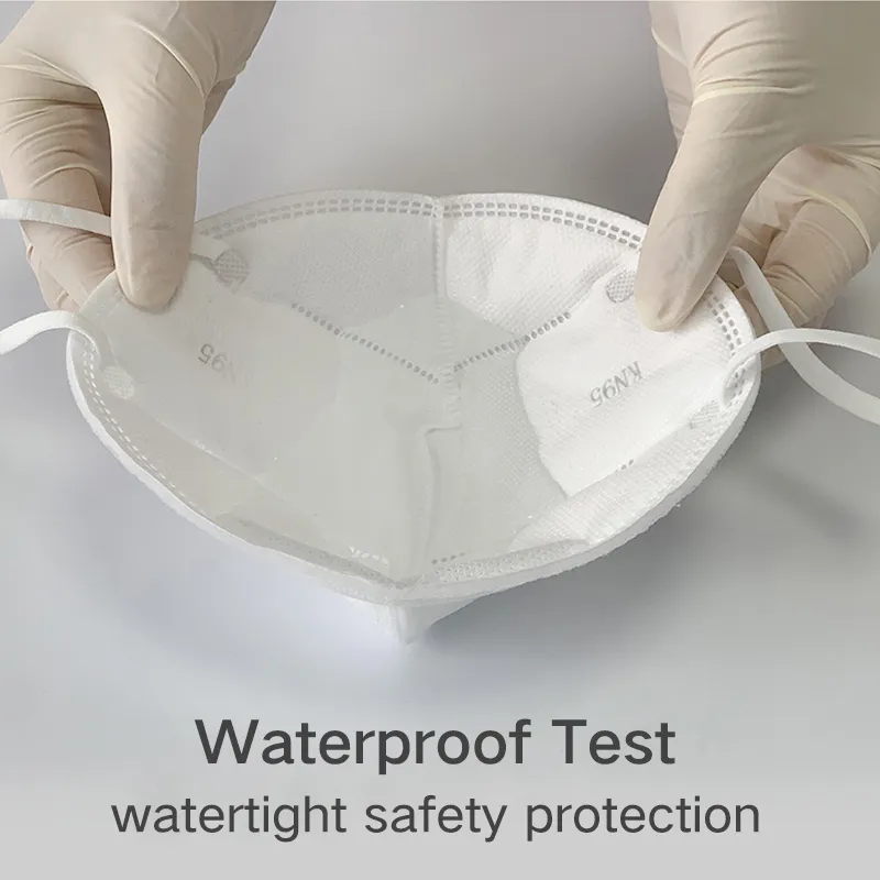 Hot Sales Kn95 Wholesale White Non-Woven Face Mask 4 Ply Earloop Face Mask
