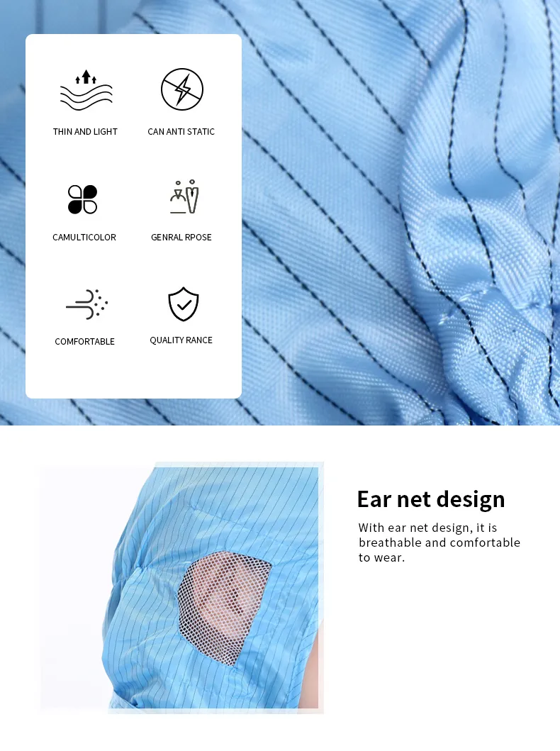 Hot Selling Dust-Free Work Antistati Cleanroom Working Smock