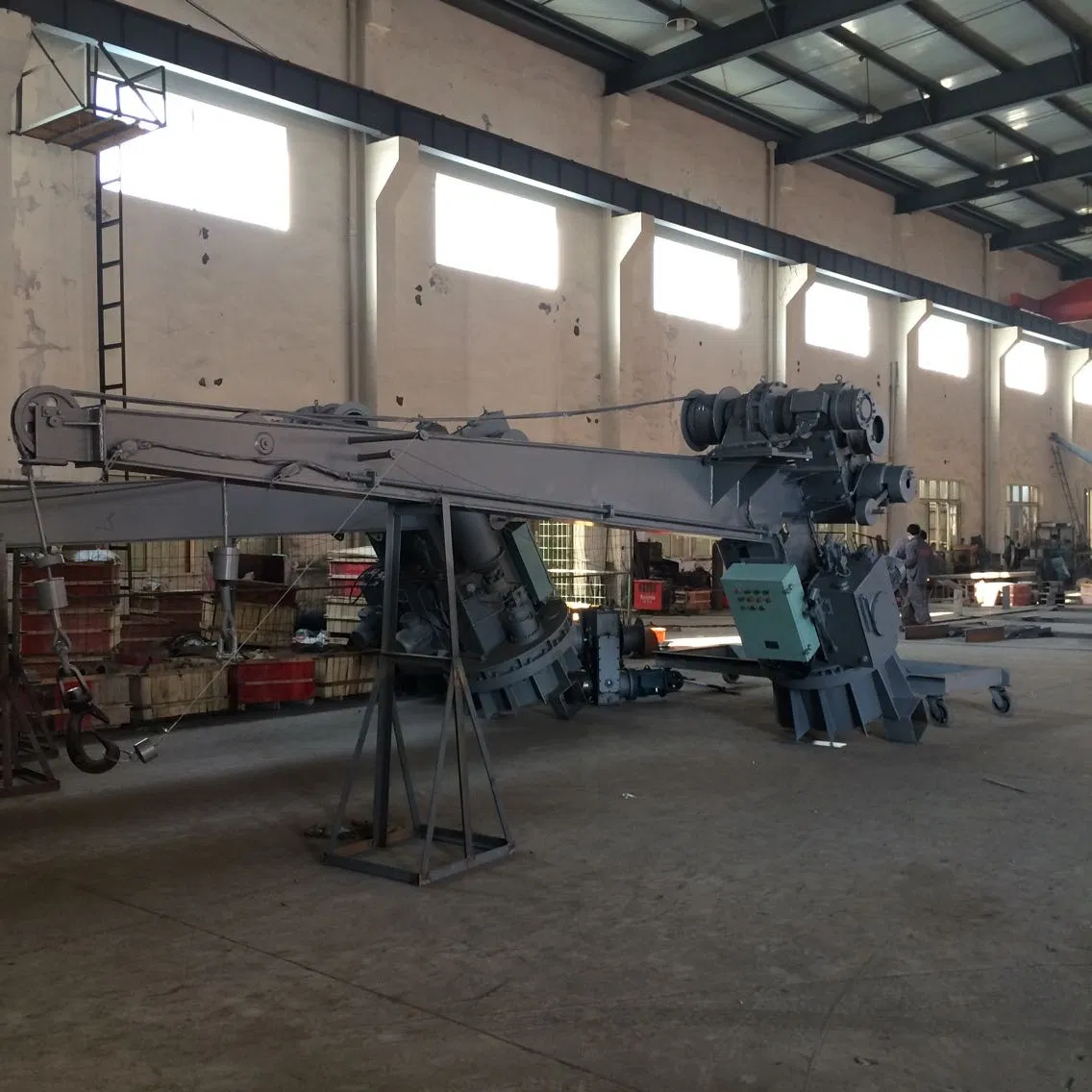 Imo Rules Compliance 50kn Gravity Luffing Arm Life Boat Davits