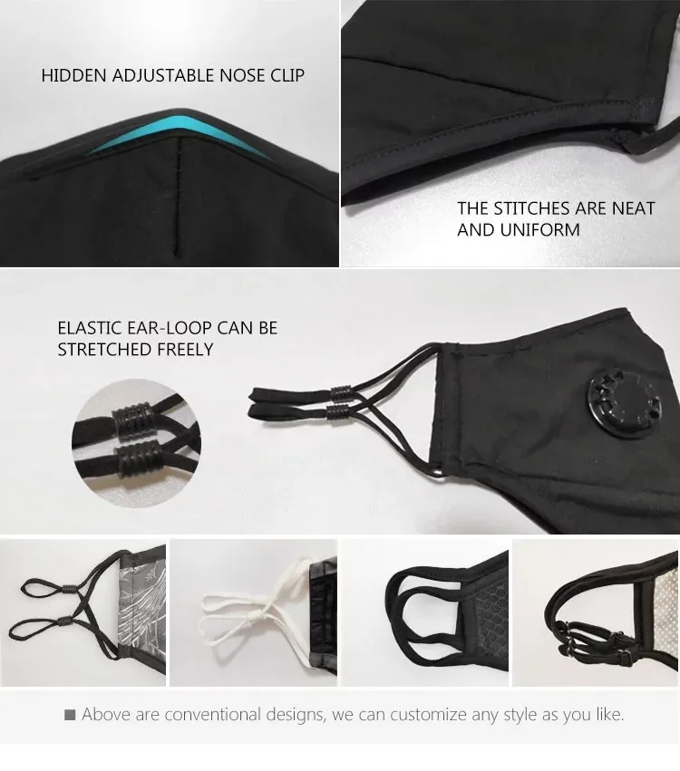 in Stock Eco-Friendly Cover Your Face Area Closely Ice Silk Shield cloth Mask