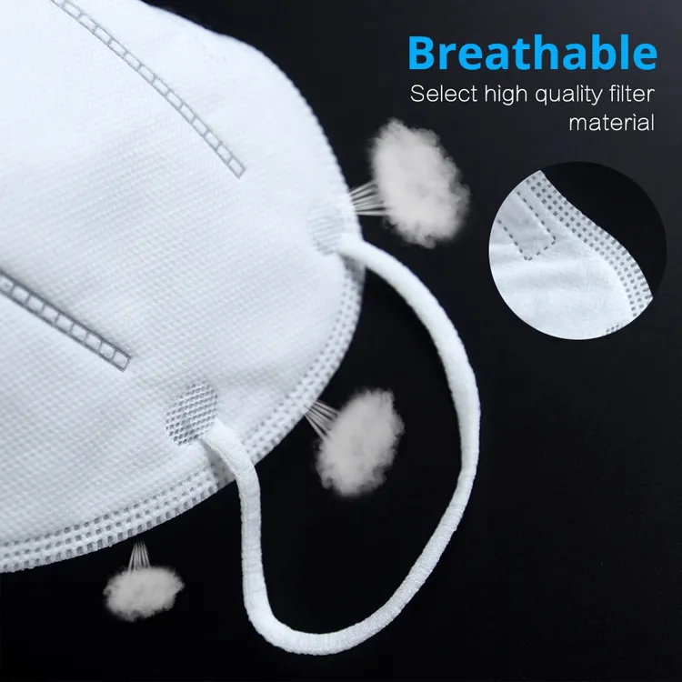 in Stock GB2626-2006/En149: 2001 Standard Disposable Civilian Protective Folding Dust Face Mask