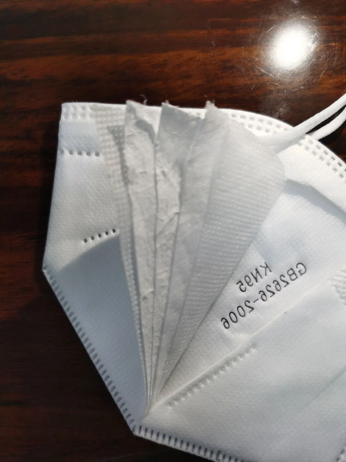 in Stock GB2626-2006/En149: 2001 Standard Disposable Civilian Protective Folding Dust Face Mask