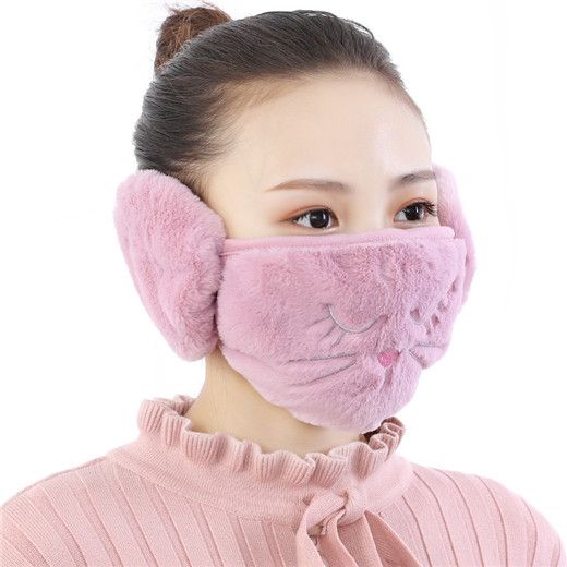 Integrated Ear Protection with Mouth and Ear Muffs Mask