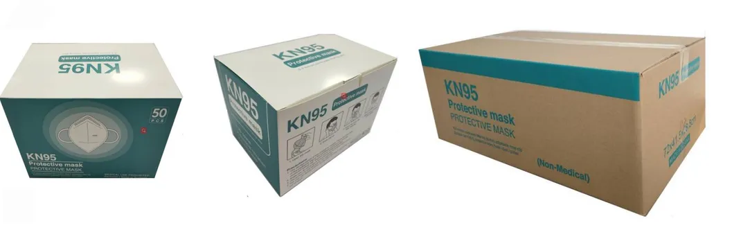 KN95 Masks Anti Pm2.5 Activated Carbon Filter Protective Filter Breathable Mask for Germ Protection