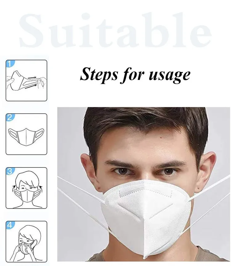 KN95 N95 Niosh-Approved FFP2 Washable Fabric Black Custom Children Protective Face Mask