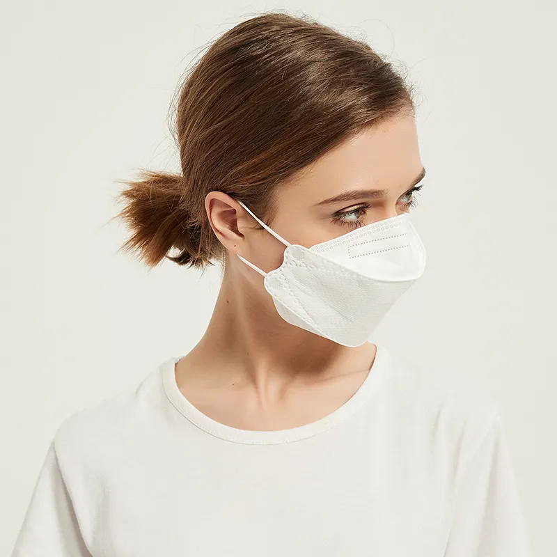 Korean Style Kf94 Disposable 3D Adult Mask Capelin Type Black and White Anti-Dust Anti-Haze Four or Five Layers Customized
