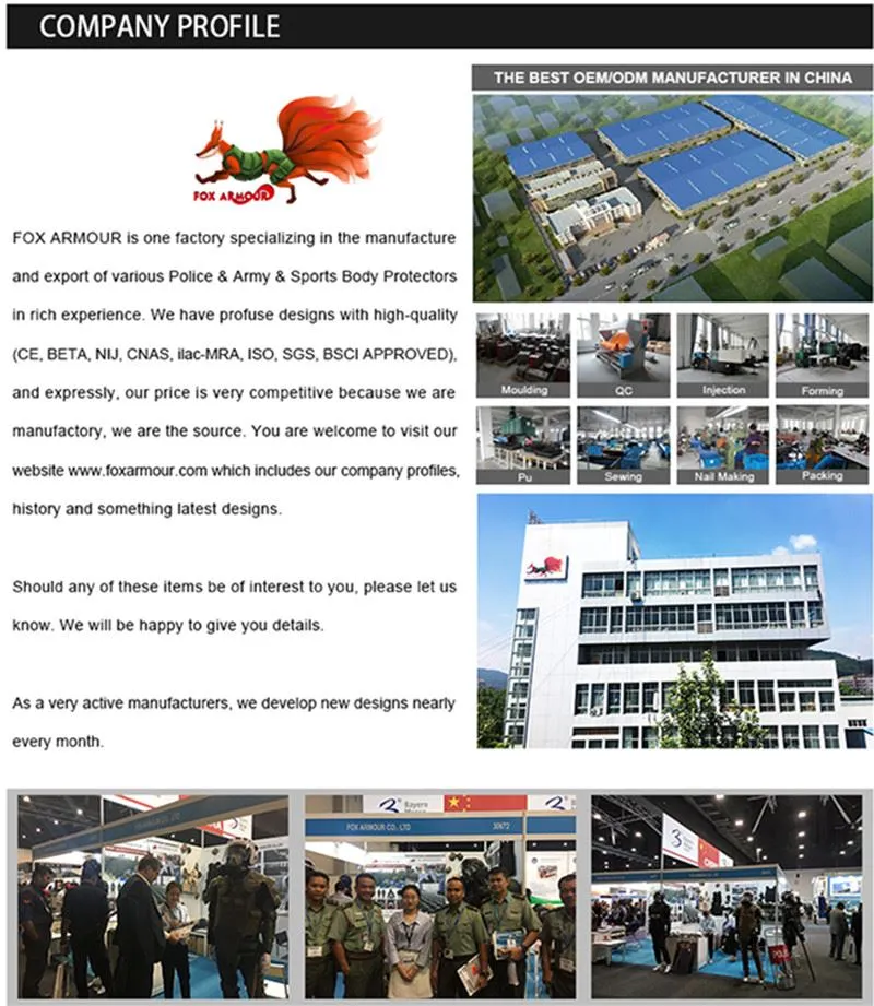 Law Enforcement Fireproof Anti Riot Gear Riot Body Armor