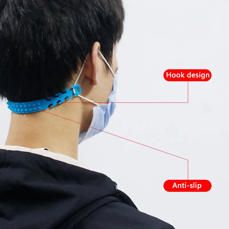Long Strap Ear Saver Protecter Silicone TPE Material Soft Ear Hook Masked Extender Strap