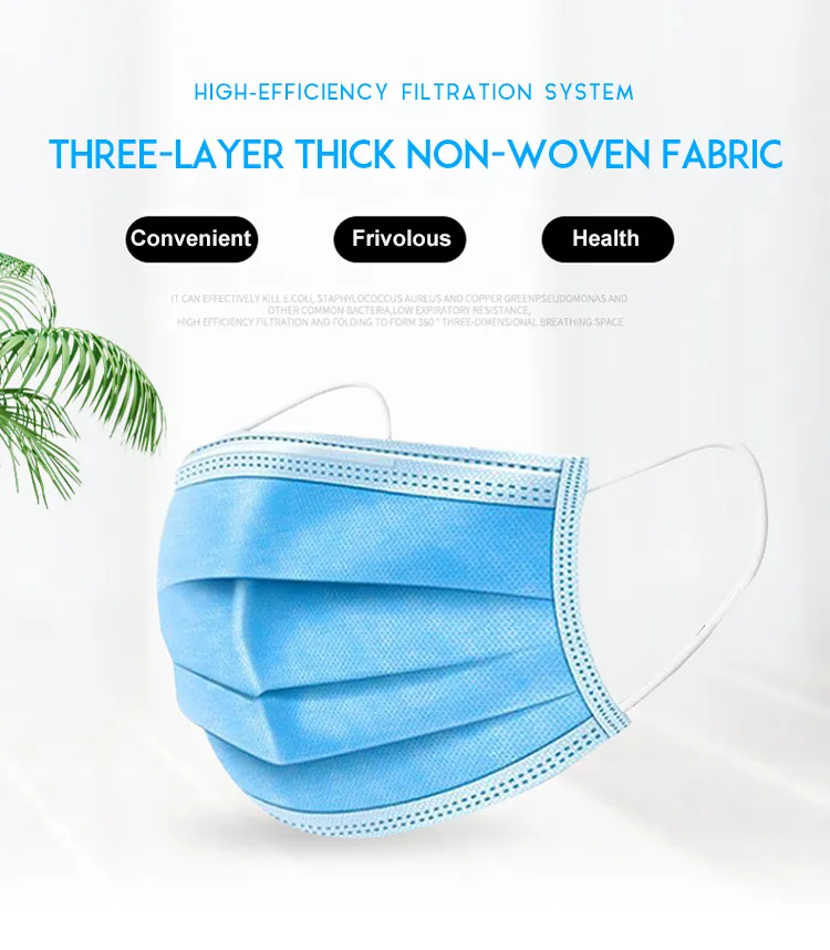 Manufacturer 3 Ply Earloop Face Mask Disposable Face Mask