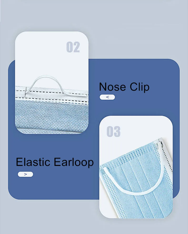Manufacturer Sales 3 Ply High Quality Disposable Face Mask