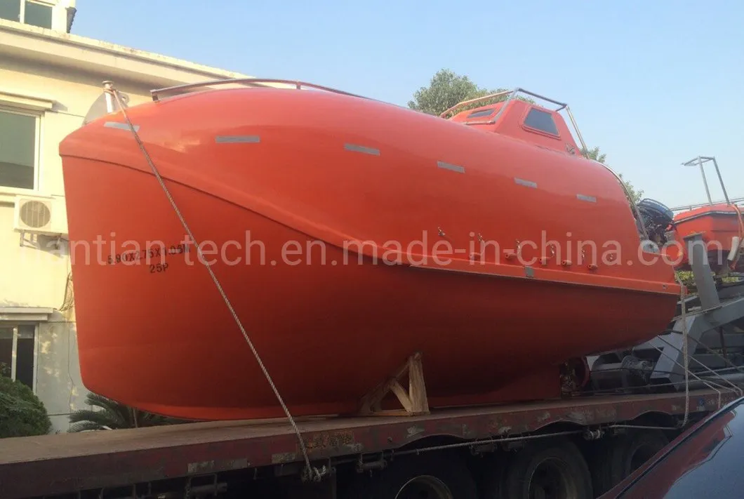 Marine Rescue Equipment Fiberglass Rigid Totally Enclosed Freefall Solas Marine Life Boat