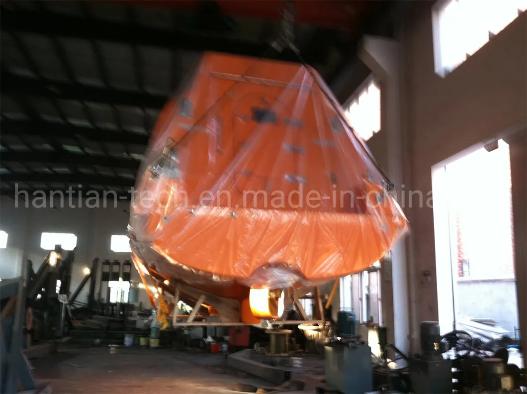 Marine Rescue Equipment Fiberglass Rigid Totally Enclosed Freefall Solas Marine Life Boat