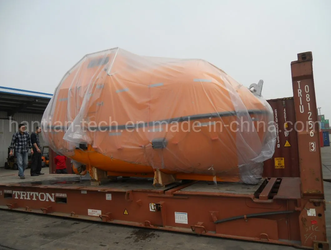 Marine Rescue Equipment Fiberglass Rigid Totally Enclosed Freefall Solas Marine Life Boat