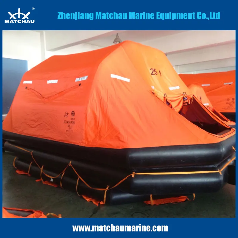 Marine Throw Overboard Inflatable Liferaft for Lifesaving
