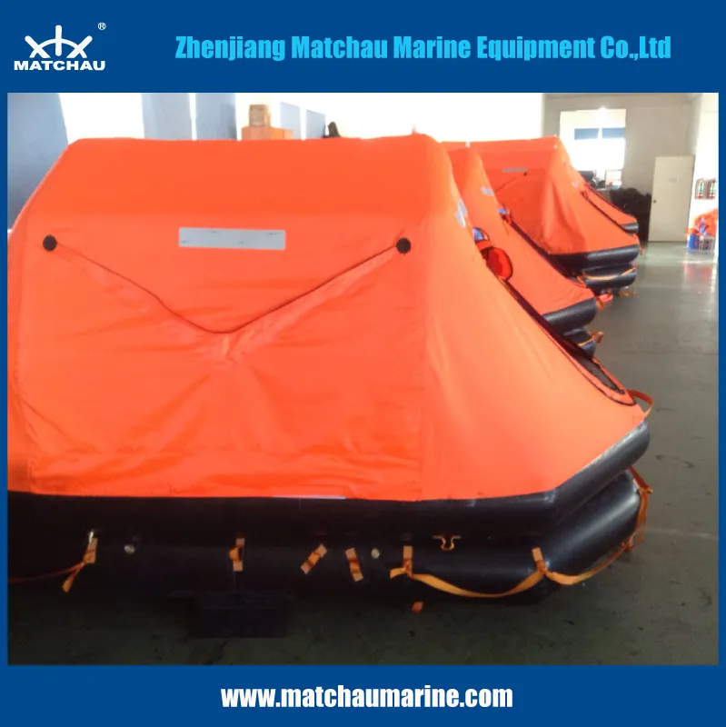 Marine Throw Overboard Inflatable Liferaft for Lifesaving