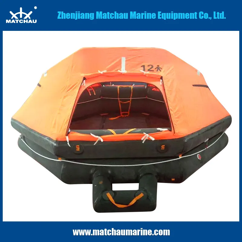 Marine Throw Overboard Inflatable Liferaft for Lifesaving