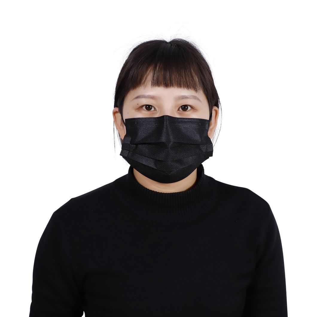 Mask Disposable Three Layers of Black and White 10 Pack Manufacturers for Protection of Civilian Adults