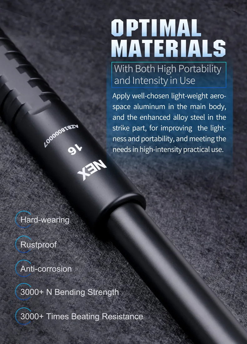 Nex Walker N12 Inch Mini Size Baton Concealed Carry Detective Use Baton