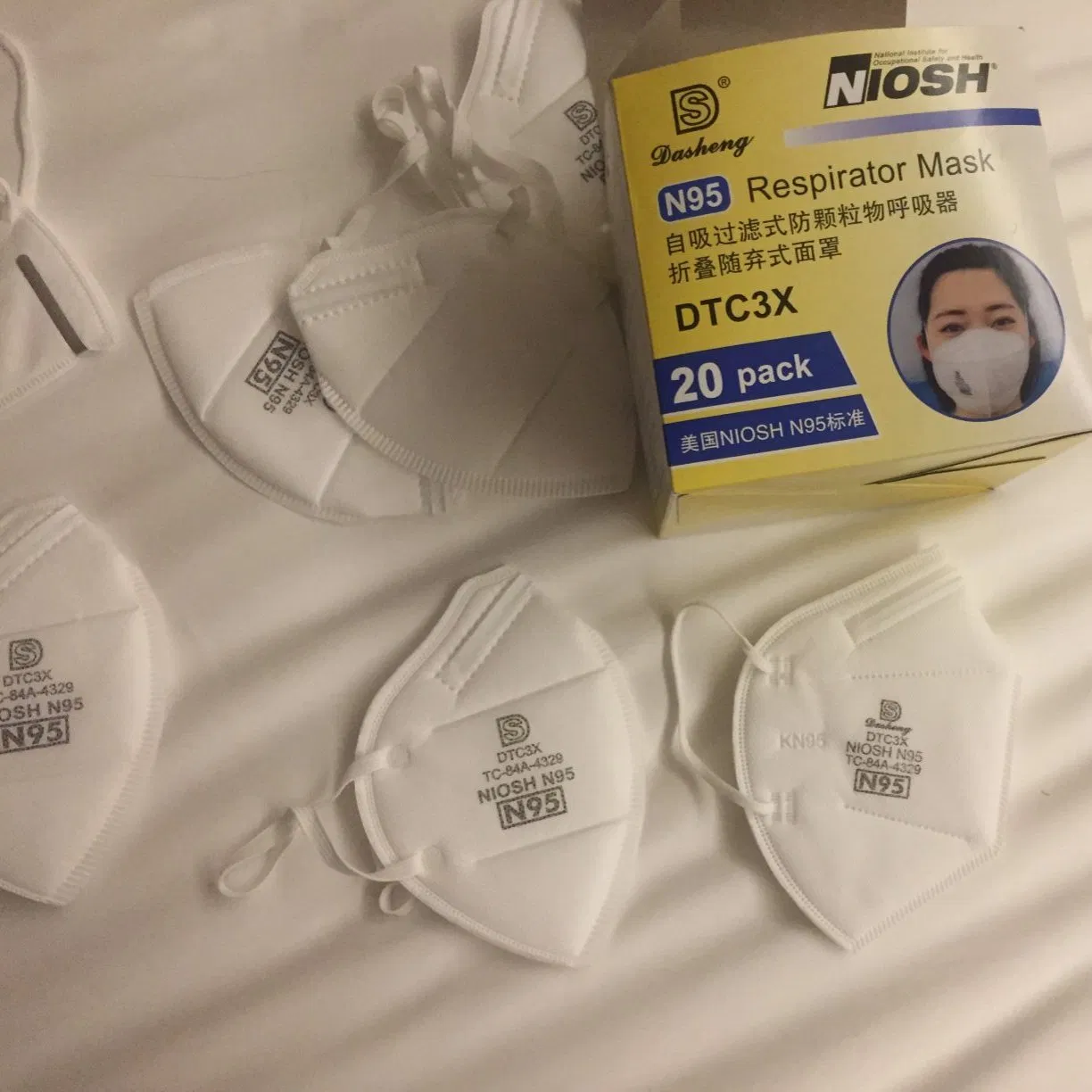Niosh N95 Self-Suction Filter Particulate Respirator Masks of En149: 2001 +A1: 2009