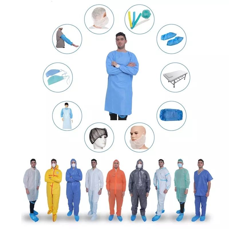 Non Woven Farbic 3ply Earloop / Tie on Face Mask in Blue Bfe More Than 95%