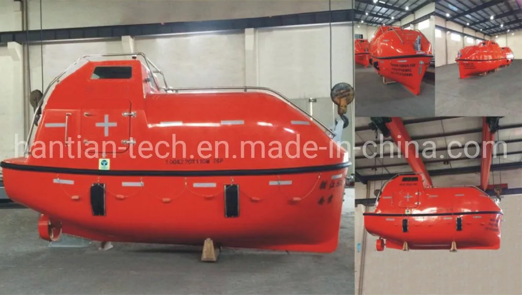Ocean Ship Solas Marine Rigid Totally Enclosed Life Boat