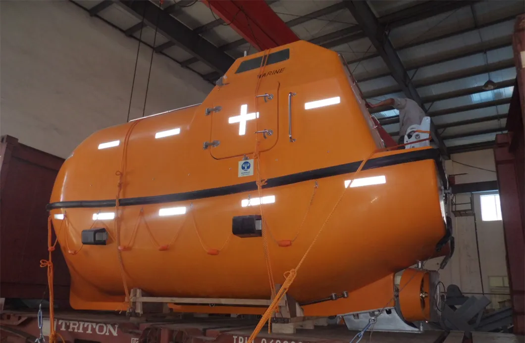 Ocean Ship Solas Marine Rigid Totally Enclosed Life Boat