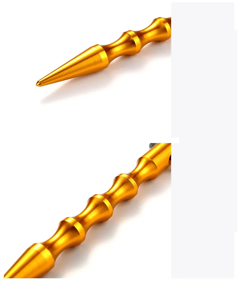Pencil Shape Black Kubaton Keychain for Self Defense Guards