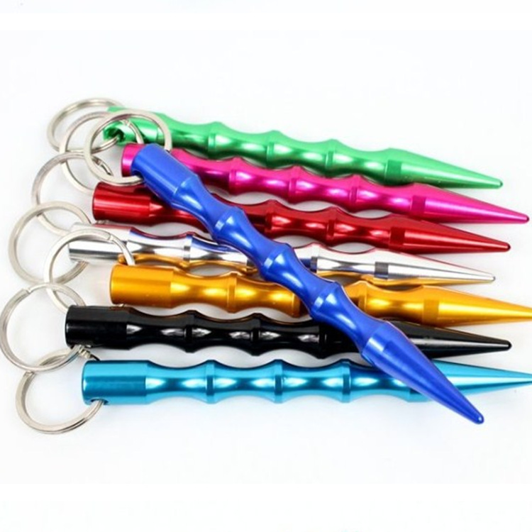 Pencil Shape Black Kubaton Keychain for Self Defense Guards