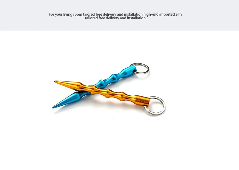 Pencil Shape Black Kubaton Keychain for Self Defense Guards