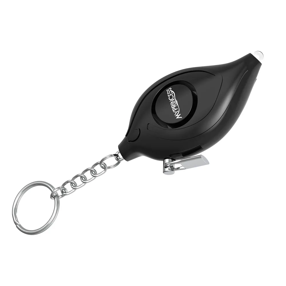 Personal Alarm Portable Self Defense Emergency Alarm for Women Elerdy Runner Girl Kids Custom Safety Rechargeable Alarm USB Type-C Anti Attack Alarm Keychain
