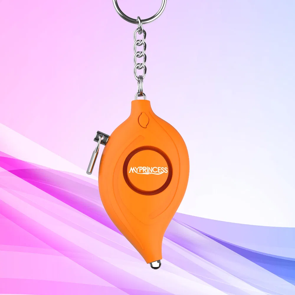 Personal Alarm Portable Self Defense Emergency Alarm for Women Elerdy Runner Girl Kids Custom Safety Rechargeable Alarm USB Type-C Anti Attack Alarm Keychain