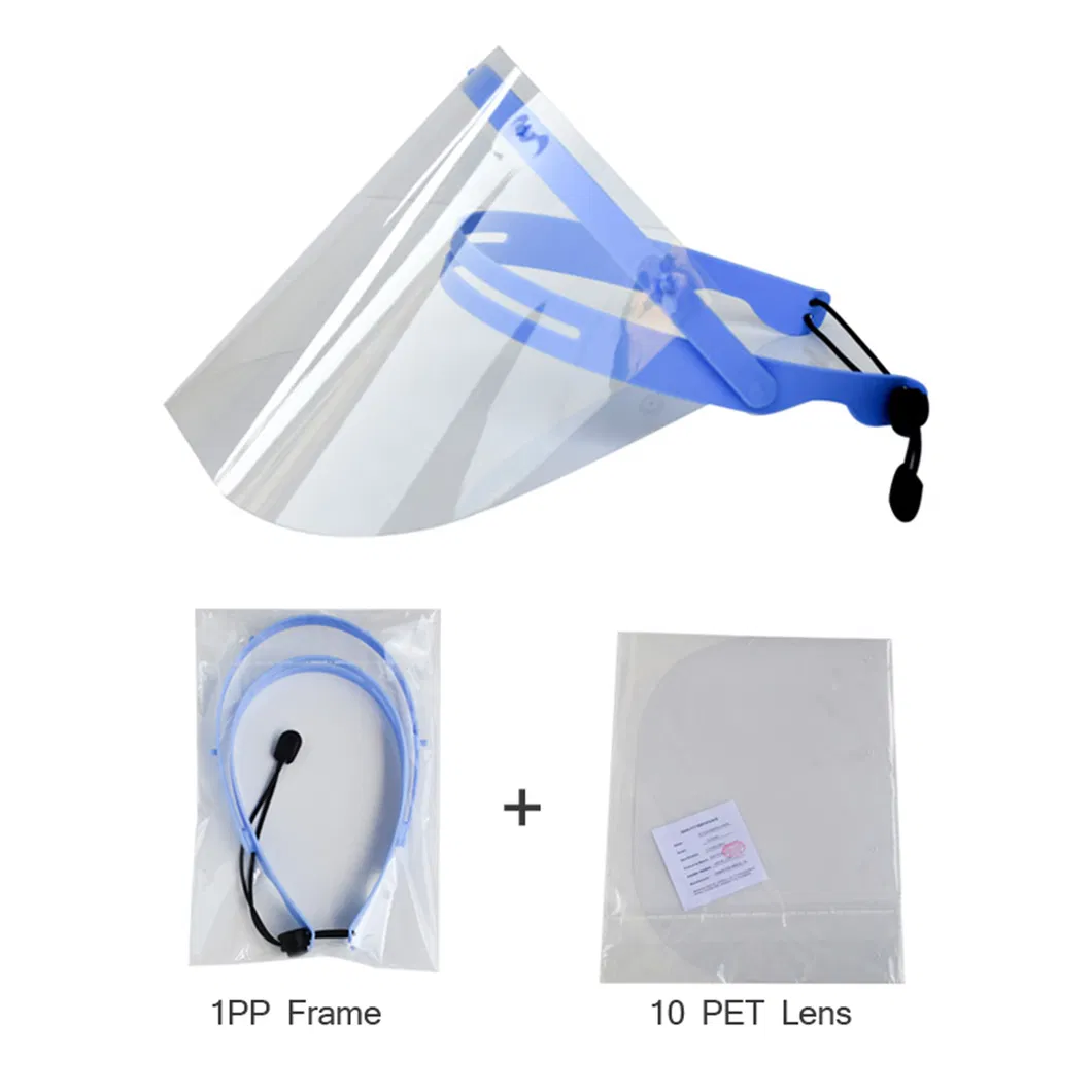 PETG Winter New Hot Sale Transparent Adjustable Face Shield Plastic