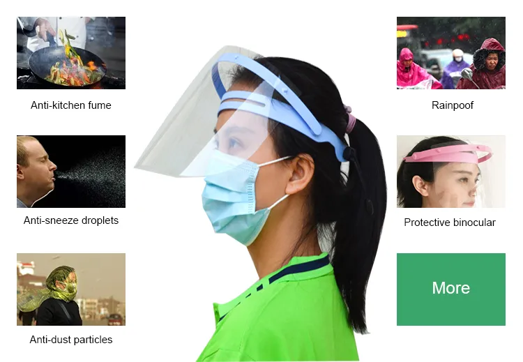 PETG Winter New Hot Sale Transparent Adjustable Face Shield Plastic