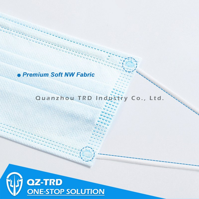 Pink Color Factory Price Disposable 3ply Face Mask Stock in Bulk