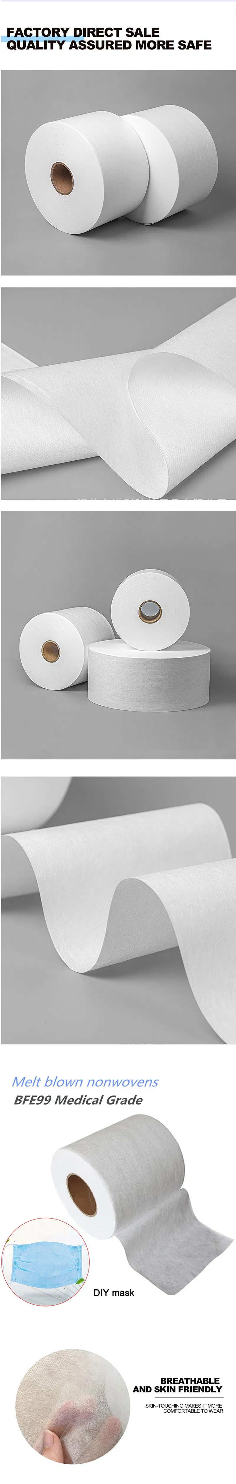 Plain Printed White Blue Customized Color Meltblown Nonwoven Fabric Price